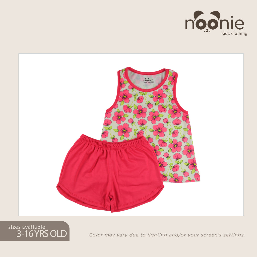 Noonie- Girls Terno (2-16Y) - Racerback Sando & Dolphin Shorts Sets & Coordinates - Terno outfit for