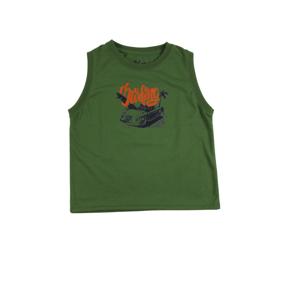 Noonie - Boys Tops (3-12yo) - Muscle Sando Sleeveless Shirt - Cotton with Graphic Print