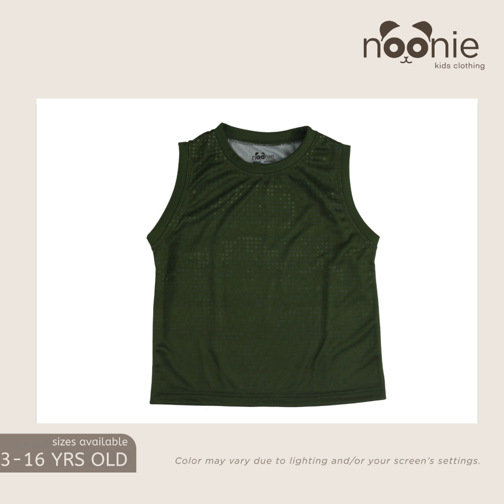 Noonie - Boys Tops - Dri-Fit Sando Sleeveless Shirt - Athletic Sporty Tops