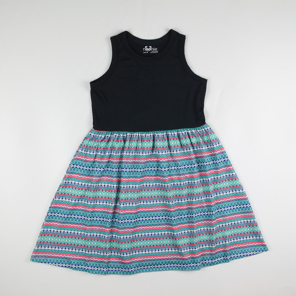 Noonie - Girls Combo Dress (2-12Y) - Kids Outfit for Girls - Sleeveless Colorful Party Stretchable