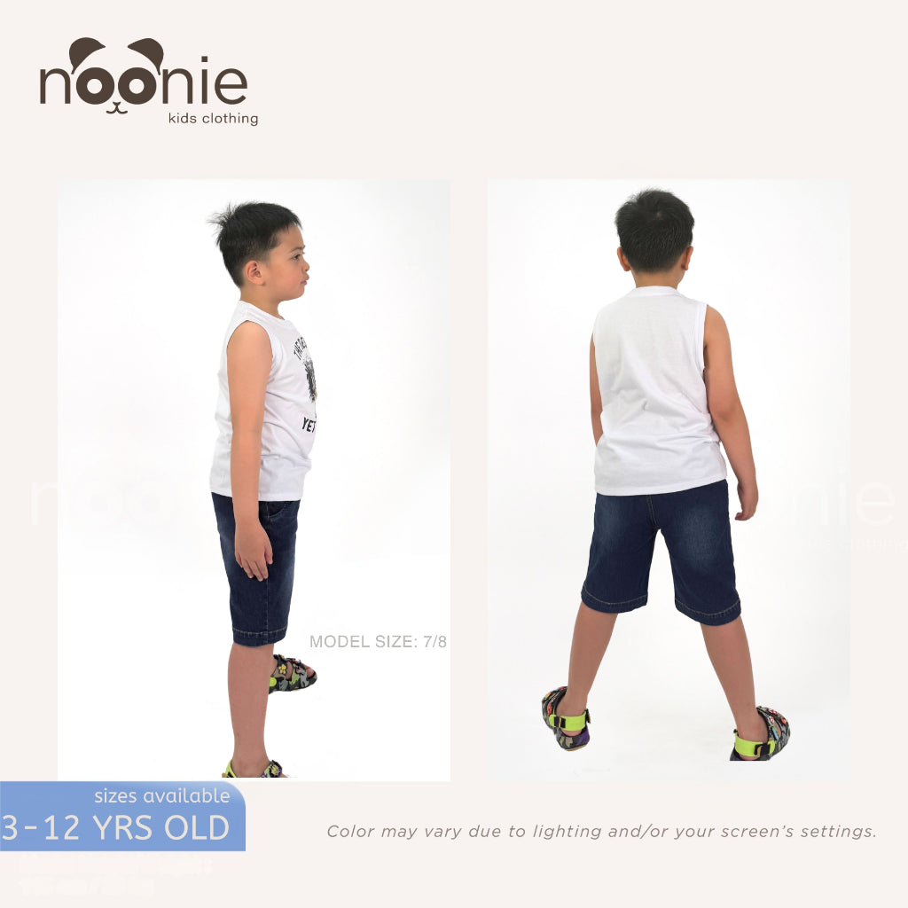 Noonie - Boys Tops (3-12yo) - Muscle Sando Sleeveless Shirt - Cotton with Graphic Print