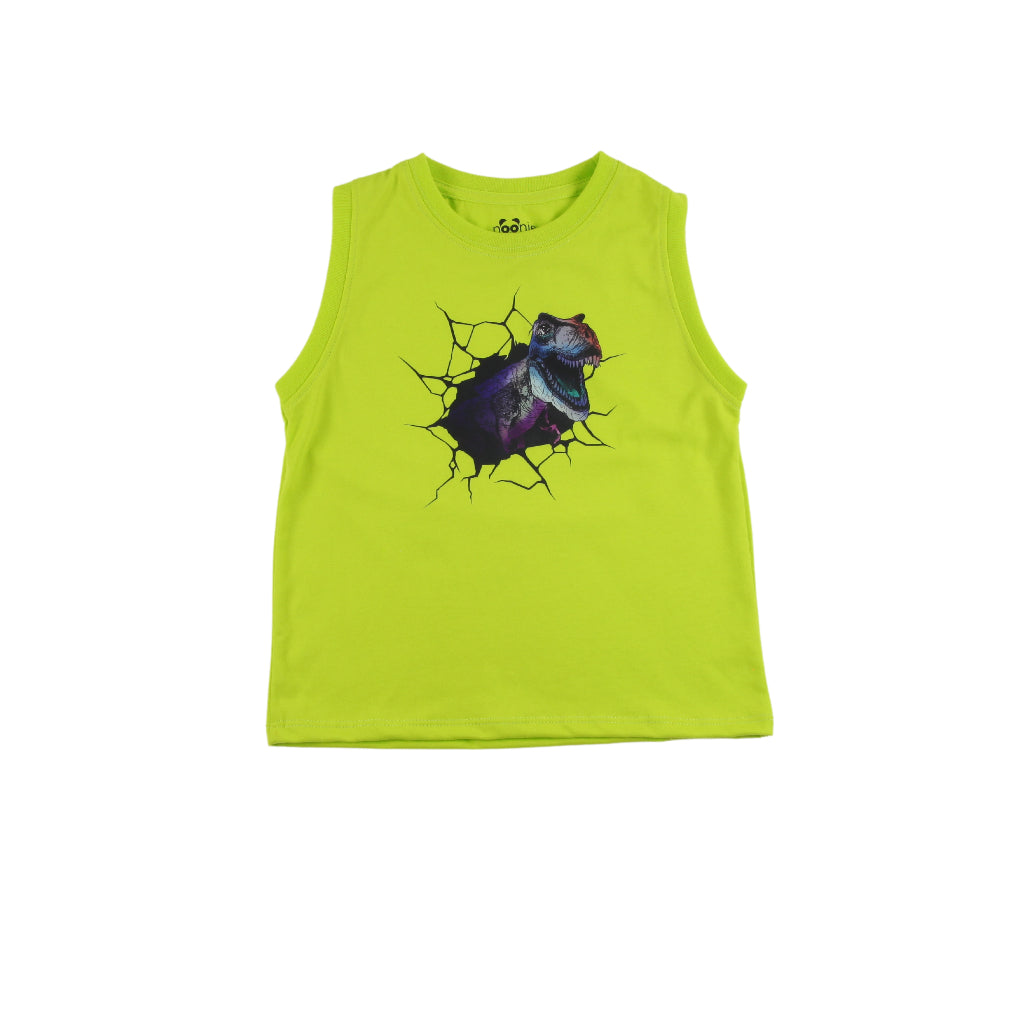Noonie - Boys Tops (3-12yo) - Muscle Sando Sleeveless Shirt - Cotton with Graphic Print