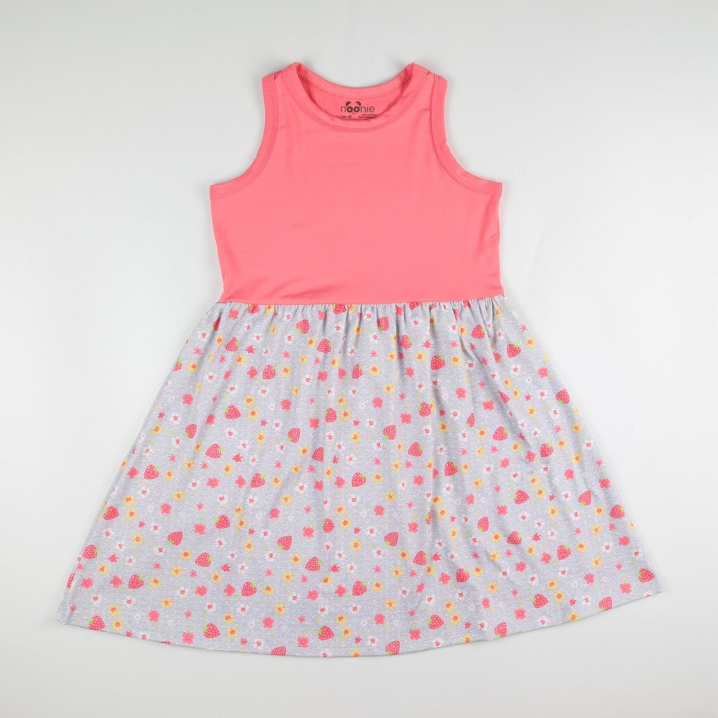 Noonie - Girls Combo Dress (2-12Y) - Kids Outfit for Girls - Sleeveless Colorful Party Stretchable