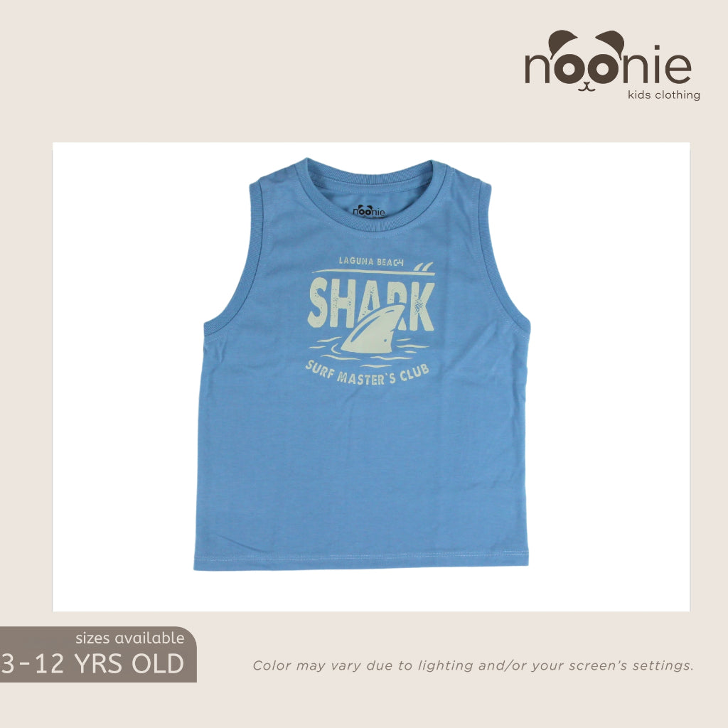 Noonie - Boys Tops (3-12yo) - Muscle Sando Sleeveless Shirt - Cotton with Graphic Print
