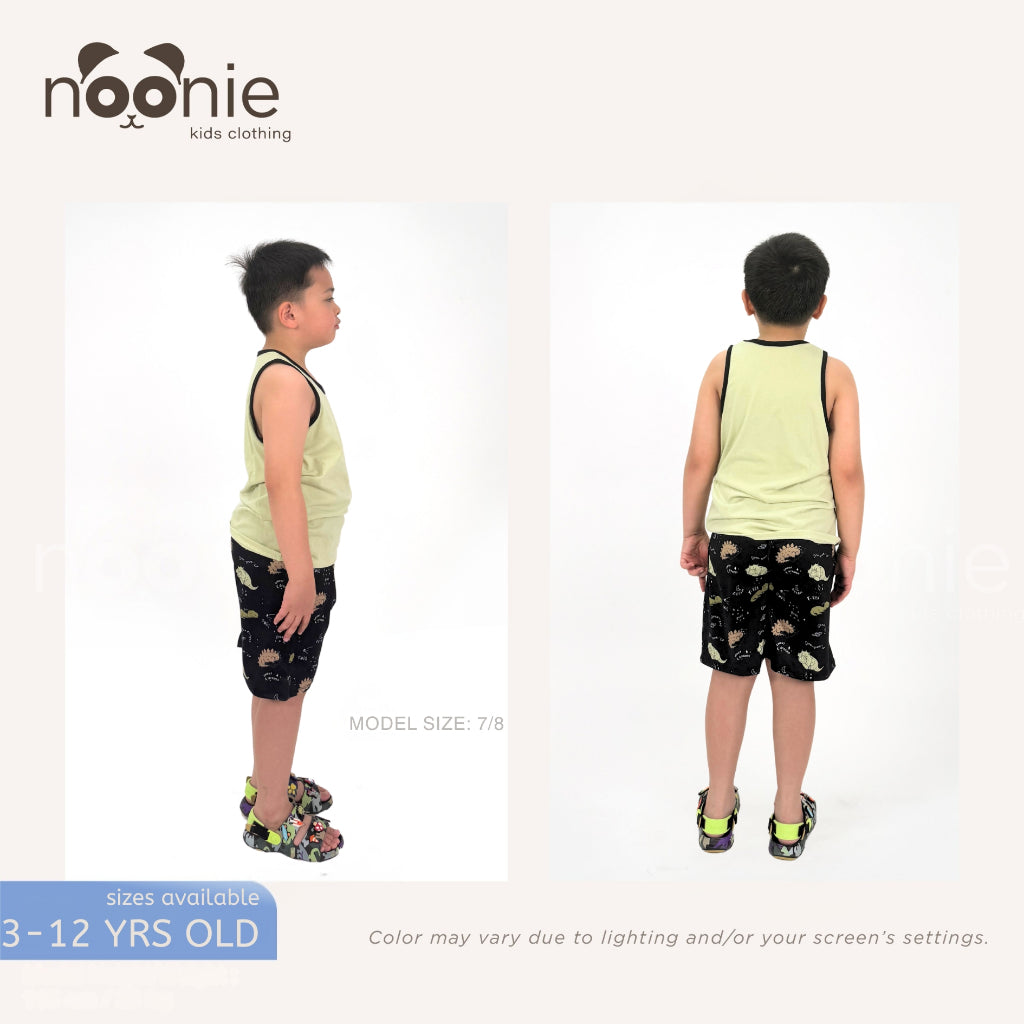 Noonie - Boys Terno (3-12yo)- Cotton Sando and Shorts Set Stretchable