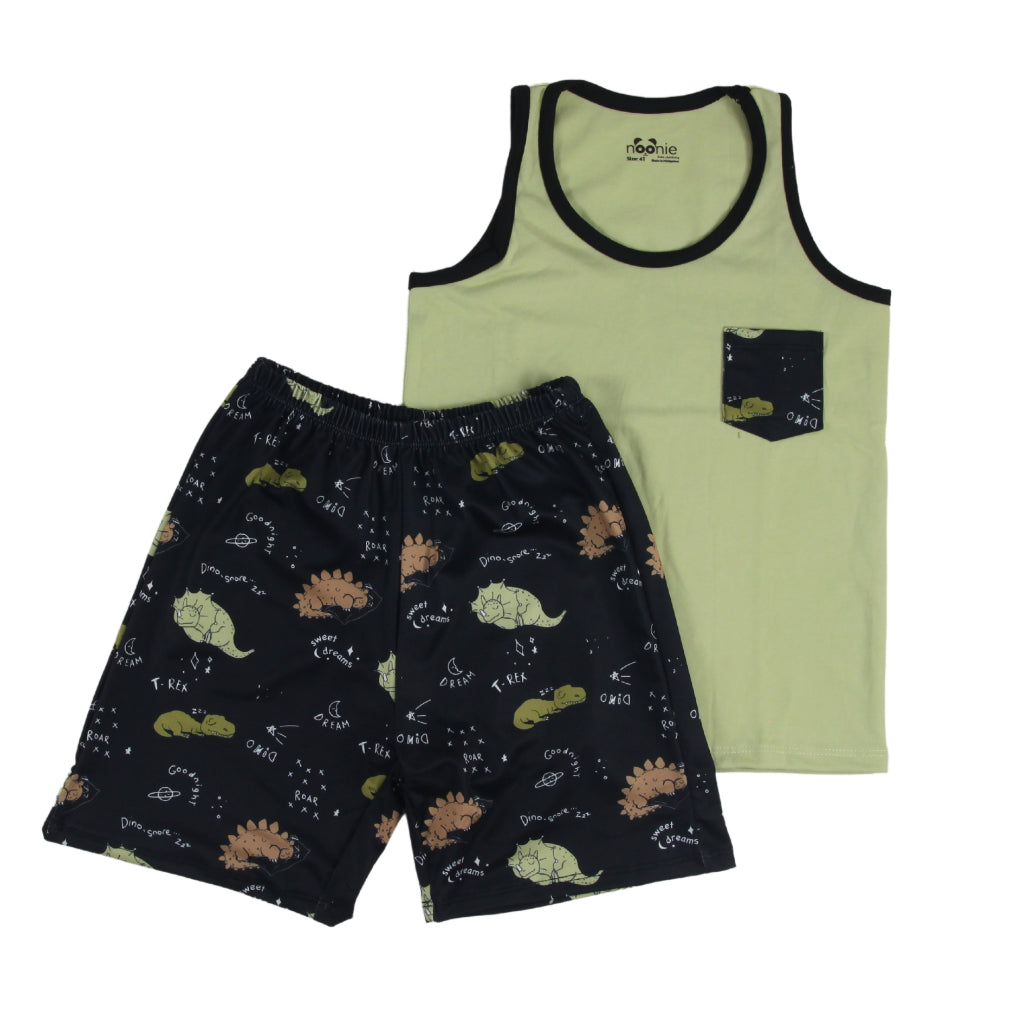 Noonie - Boys Terno (3-12yo)- Cotton Sando and Shorts Set Stretchable