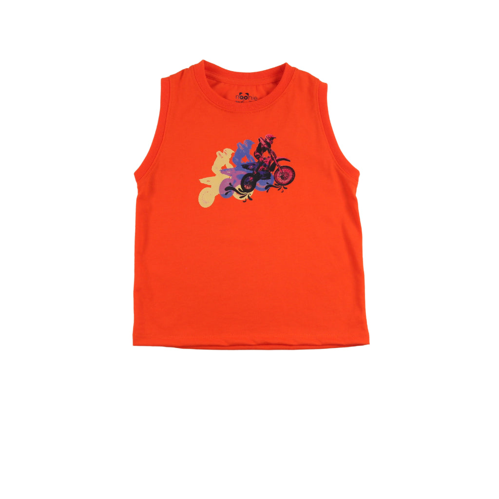 Noonie - Boys Tops (3-12yo) - Muscle Sando Sleeveless Shirt - Cotton with Graphic Print
