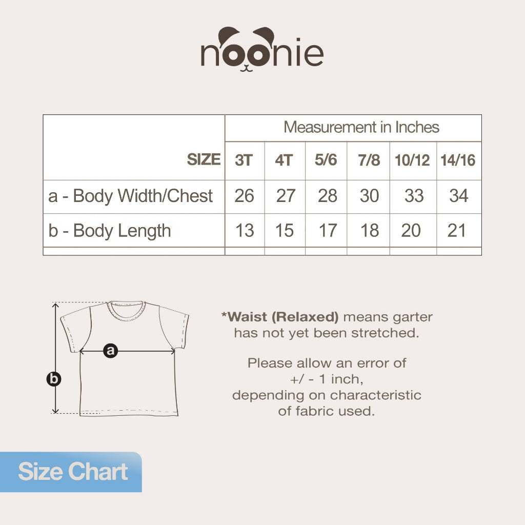Noonie - Girls T-shirt (3-16 yo) - Dolman Sleeve Top- Cotton with Graphic DTF Print