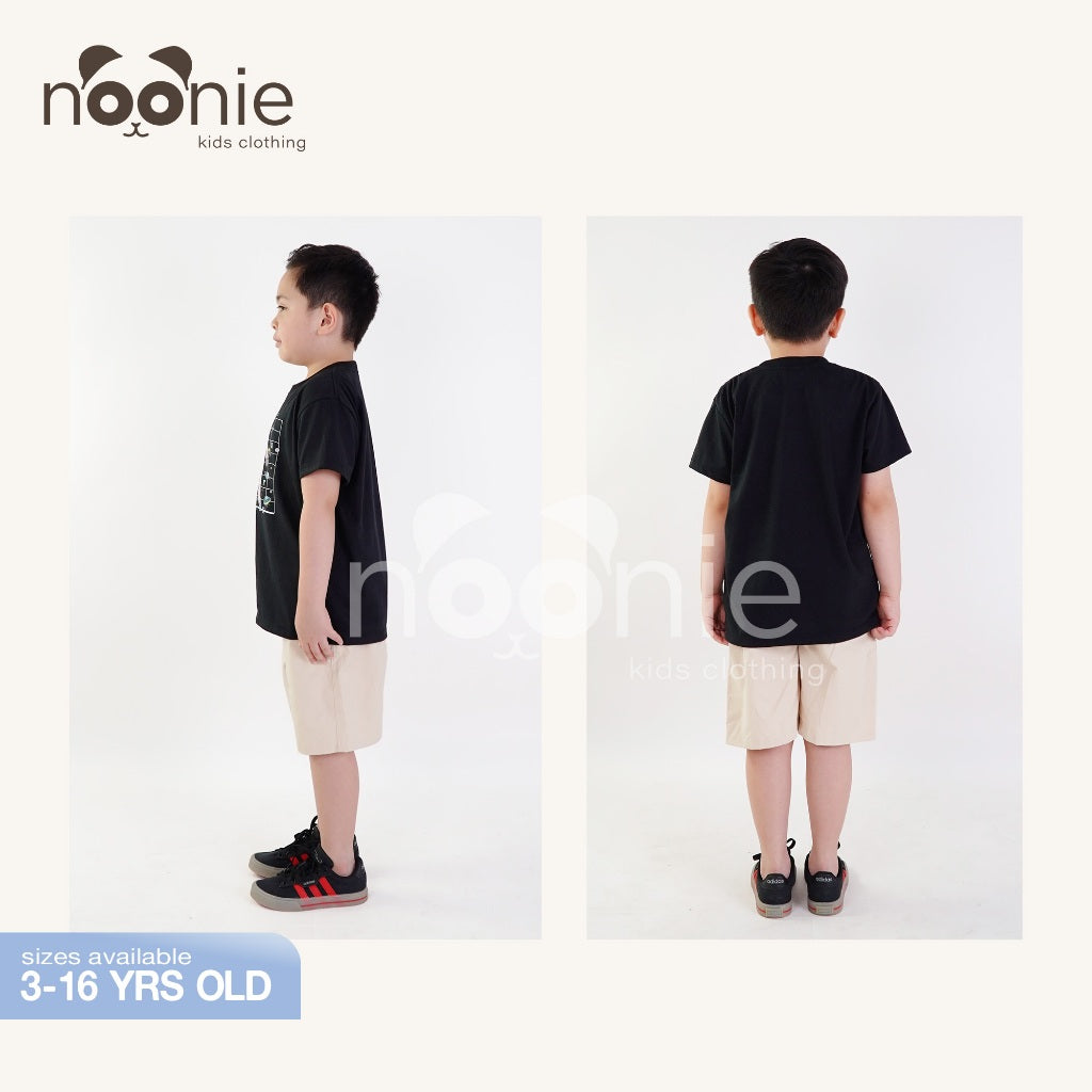 Noonie - Boys Tops - T-Shirt Crew Round Neck- Cotton with Graphic Print