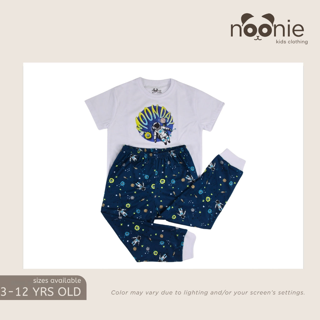 Noonie- Boys Terno (3-12Y) - Cotton T shirt & Pajama Jogger Set Sleepwear - Graphic DTF print