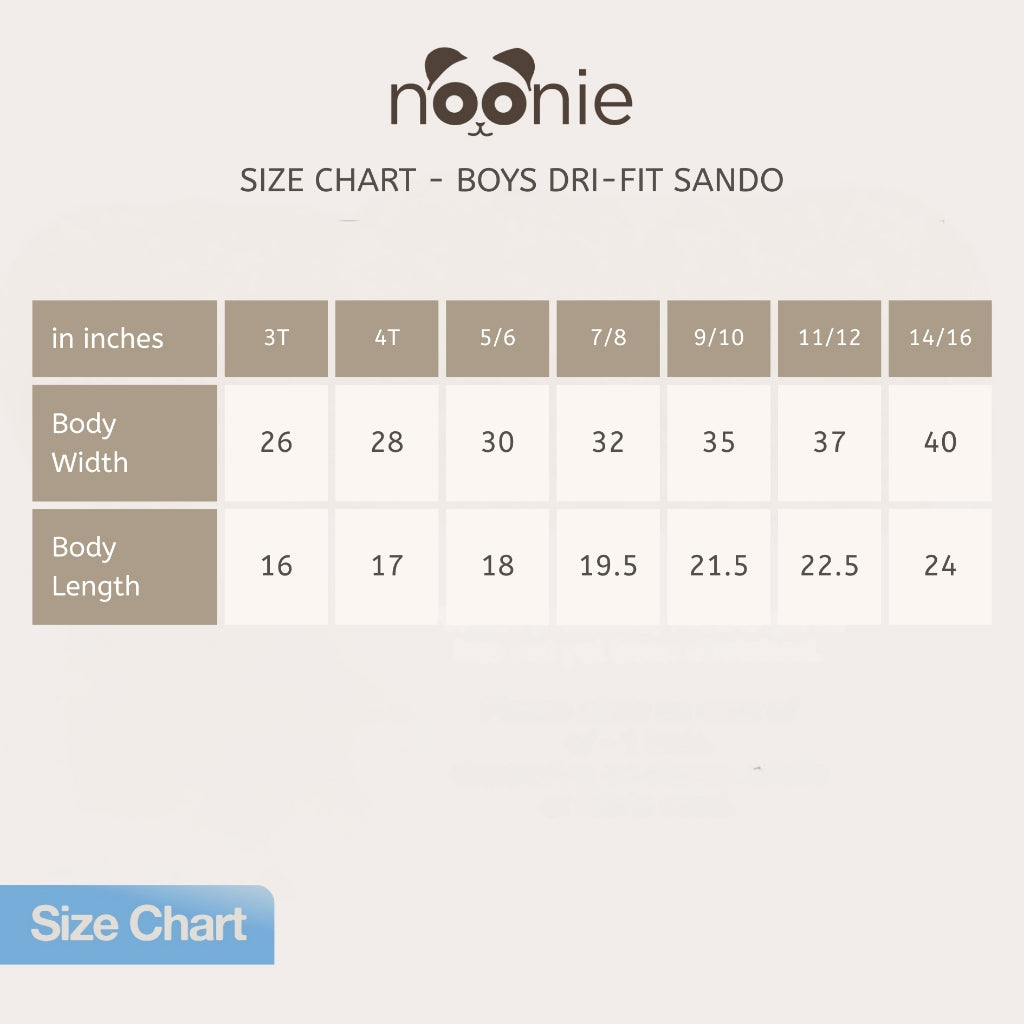 Noonie - Boys Tops - Dri-Fit Sando Sleeveless Shirt - Athletic Sporty Tops