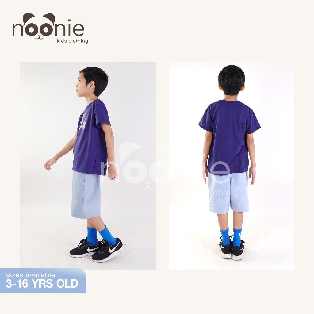 Noonie - Boys Tops - T-Shirt Crew Round Neck- Cotton with Graphic Print