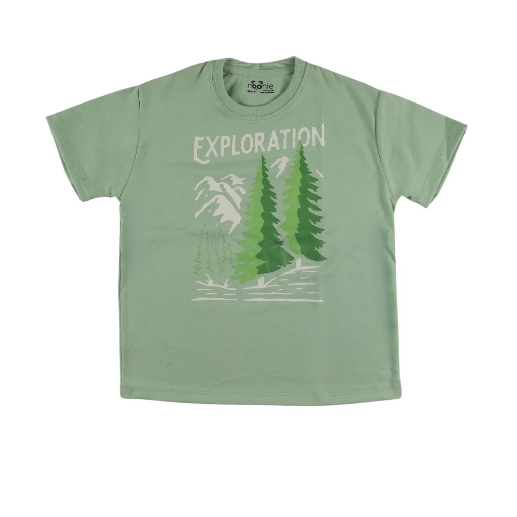 Noonie - BOYS T-shirt (3-16 yo) - T-Shirt Crew Round Neck- Cotton with Graphic DTF Print Tops