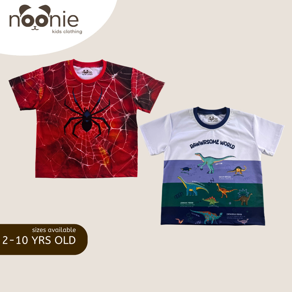 Noonie - BOYS T-shirt (2-10 yo) - Cartoon 3D print funny character print