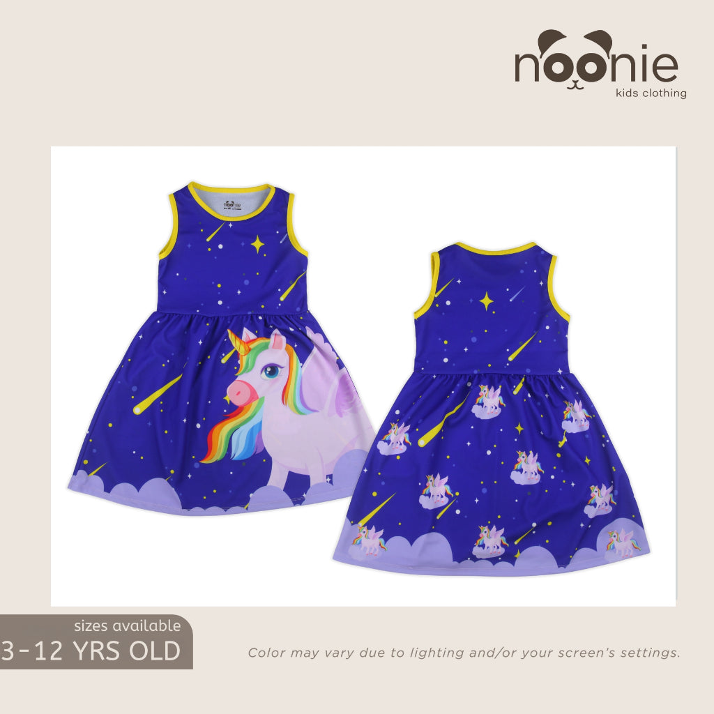 Noonie- Girls Dress (2-10Y) - Dress Sleeveless 3D print