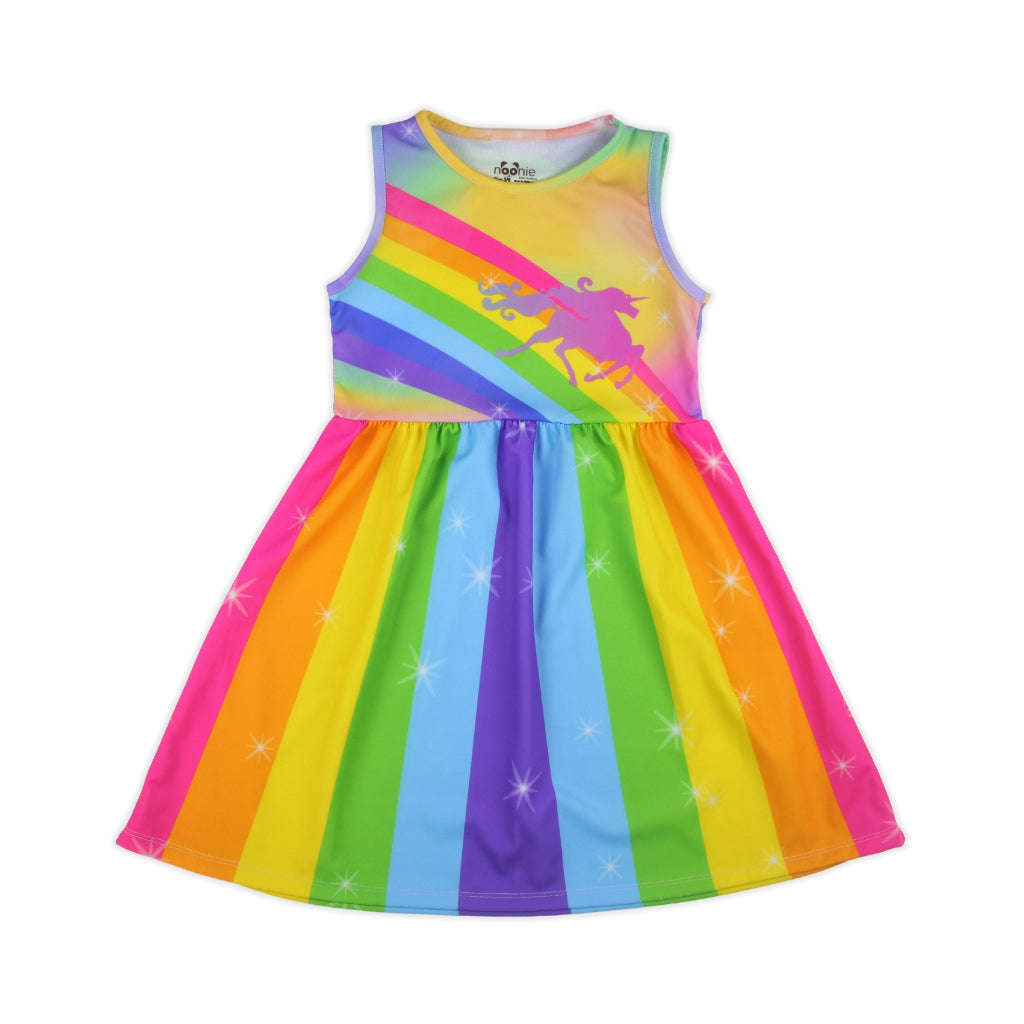 Noonie- Girls Dress (2-10Y) - Dress Sleeveless 3D print