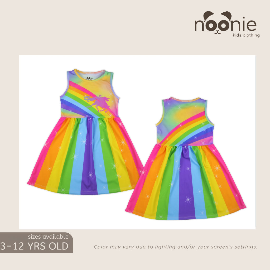 Noonie- Girls Dress (2-10Y) - Dress Sleeveless 3D print
