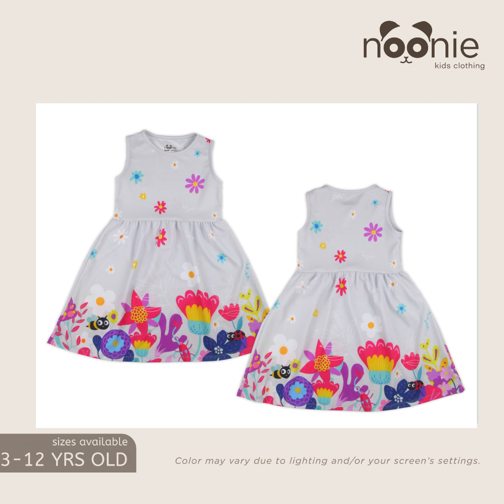 Noonie- Girls Dress (2-10Y) - Dress Sleeveless 3D print