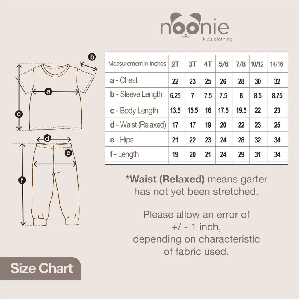 < Clearance >Noonie - Girls Toddler Jogger Set (1-4Y) - Sporty Terno Kids Outfit