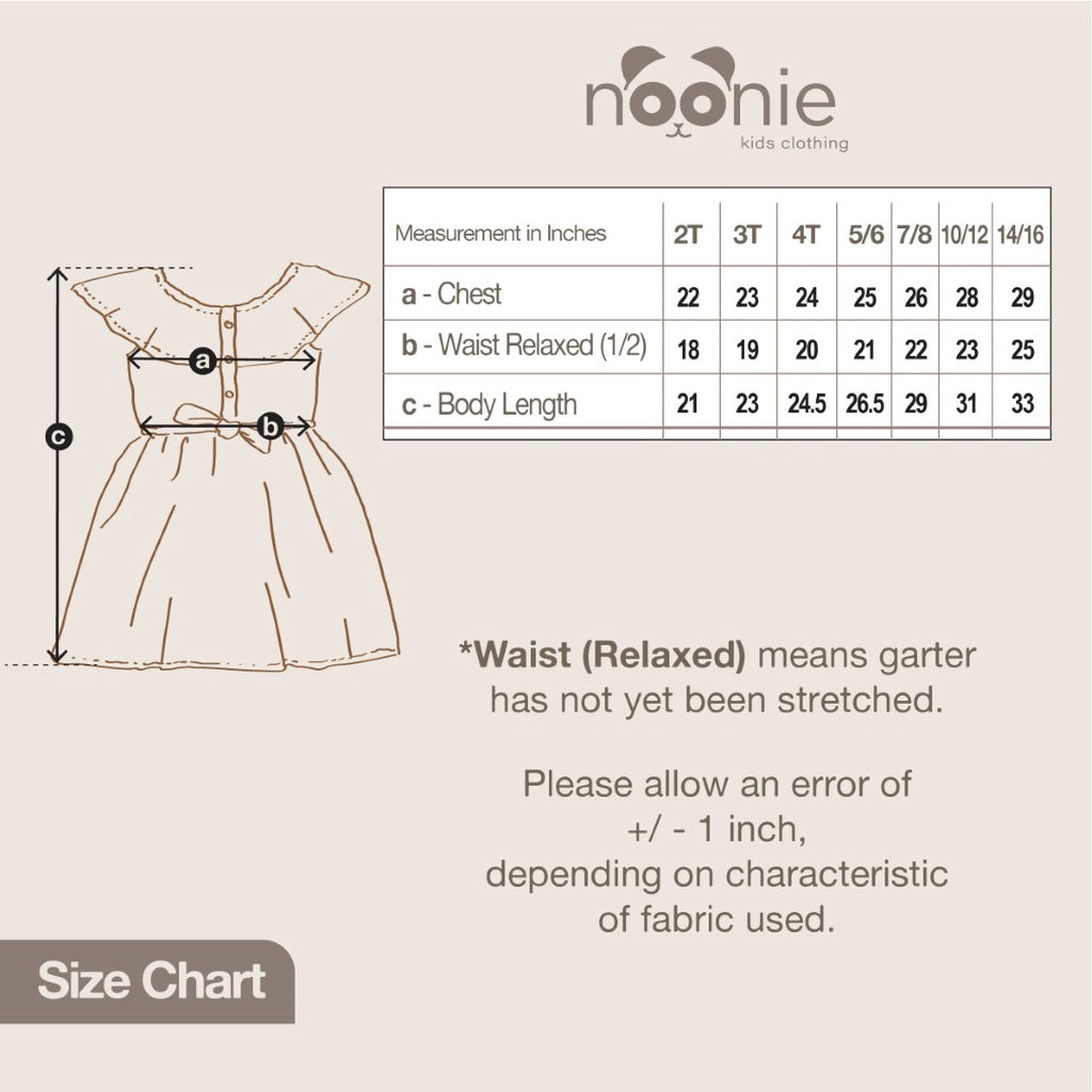 < Clearance >Noonie - Girls Dress (2-16Y) - Off Shoulder Stretchable