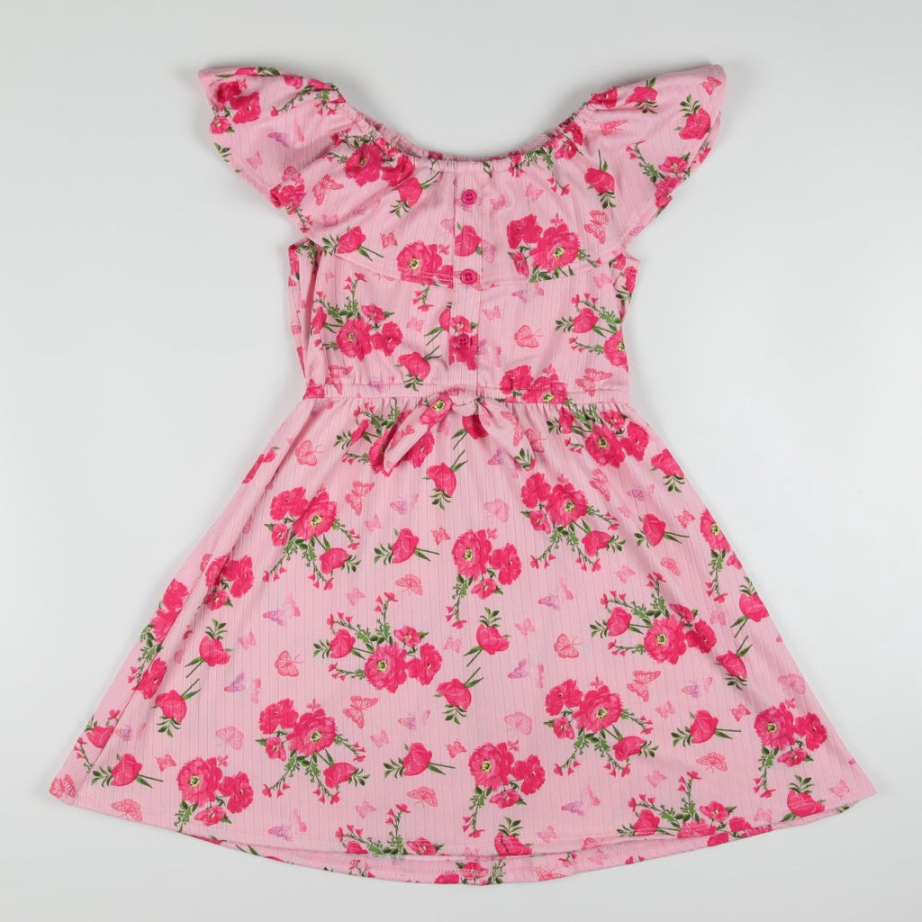 < Clearance >Noonie - Girls Dress (2-16Y) - Off Shoulder Stretchable
