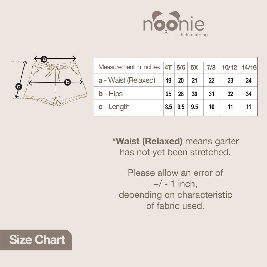 < Clearance >Noonie - 2pc Girls Shorts (4-16Y) - Stretchable 2-Pack Shorts with Pockets