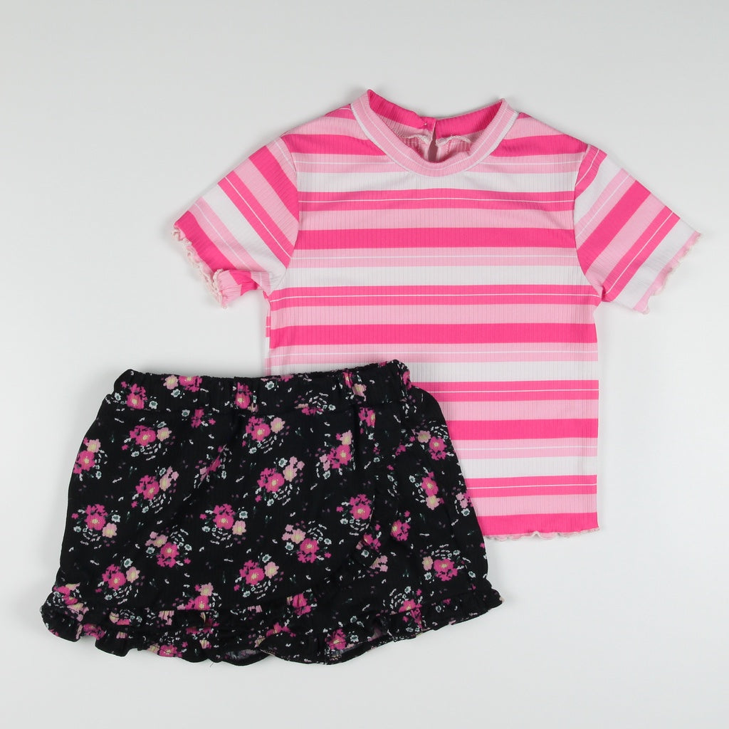 < Clearance >Noonie - Girls Set (2-12Y) - Blouse with Skort - Terno Outfit girl