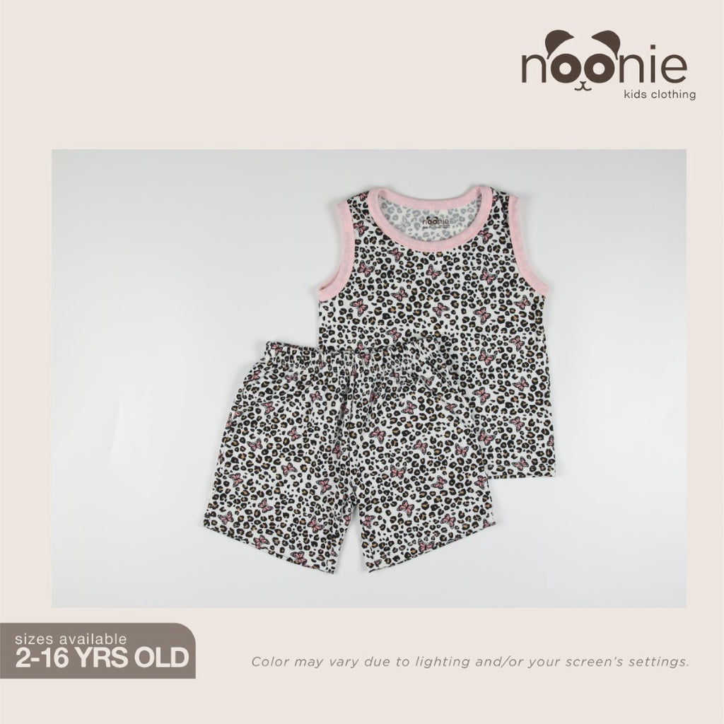 < Clearance >Noonie- Girls Terno (2-16Y) - Sando and Shorts Set Stretchable- Terno
