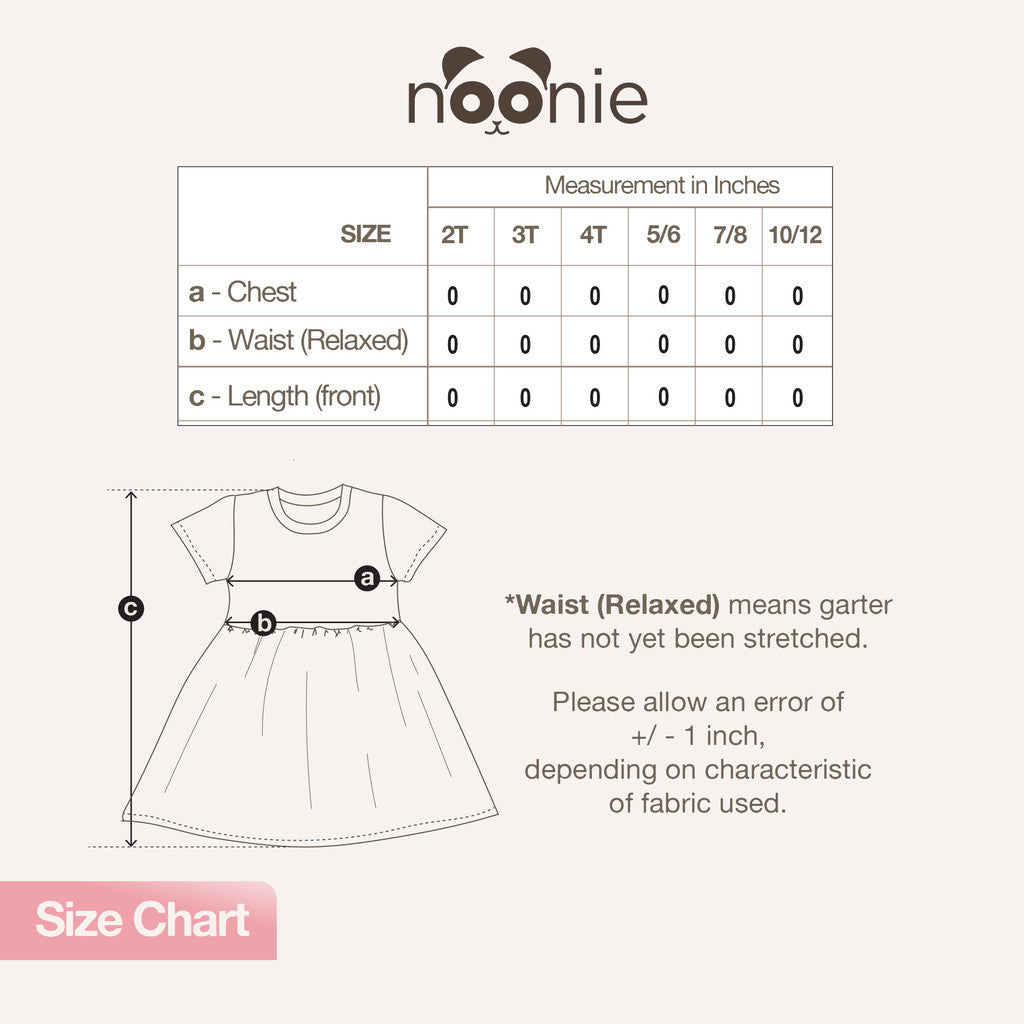 Noonie - Girls T-shirt Dress (2-12Y) - Kids Outfit for Girls - Midi Party Comfortable Stretchable