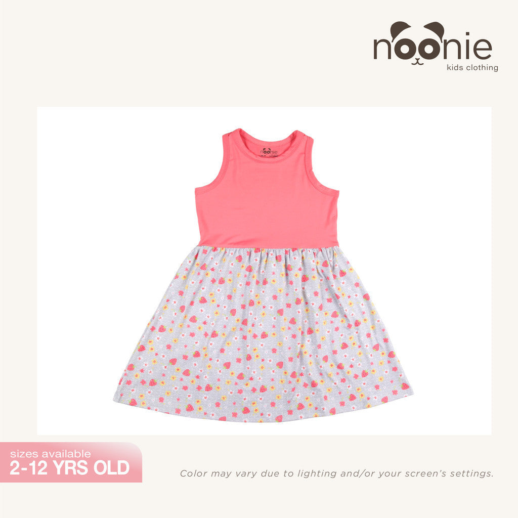 Noonie - Girls Combo Dress (2-12Y) - Kids Outfit for Girls - Sleeveless Colorful Party Stretchable
