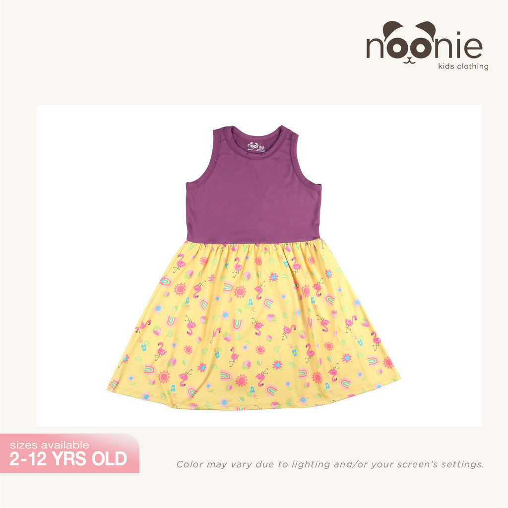 Noonie - Girls Combo Dress (2-12Y) - Kids Outfit for Girls - Sleeveless Colorful Party Stretchable