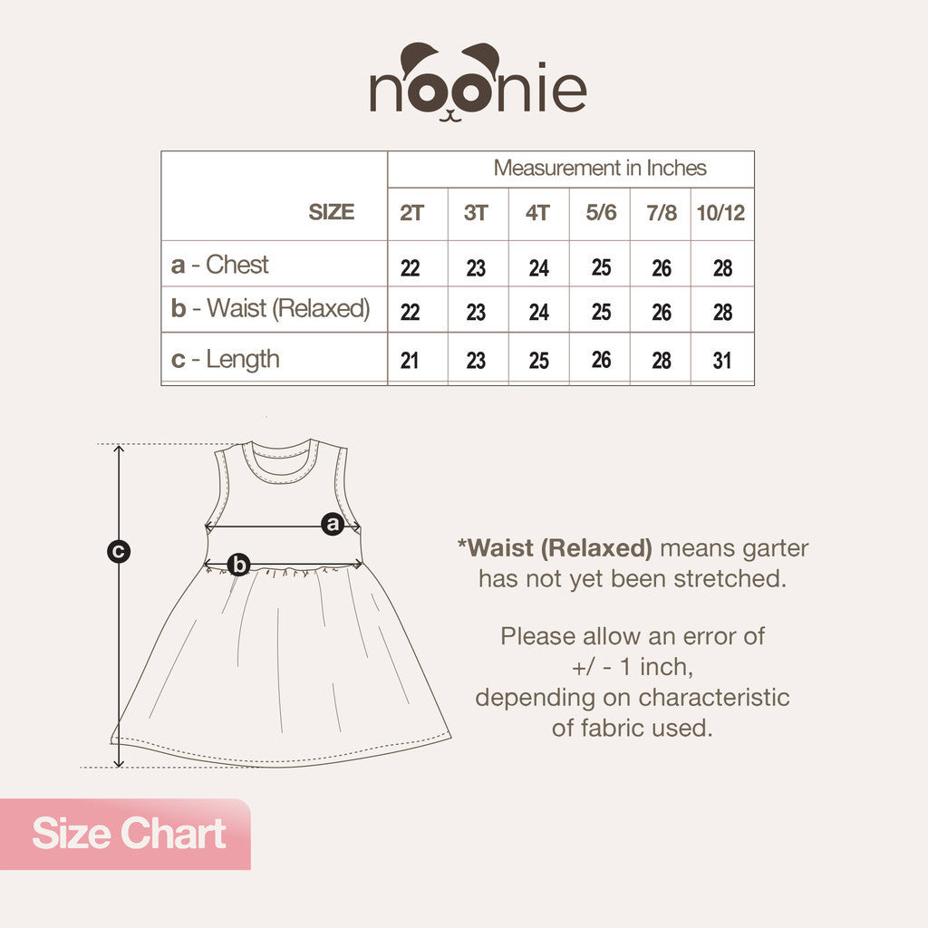 Noonie - Girls Combo Dress (2-12Y) - Kids Outfit for Girls - Sleeveless Colorful Party Stretchable