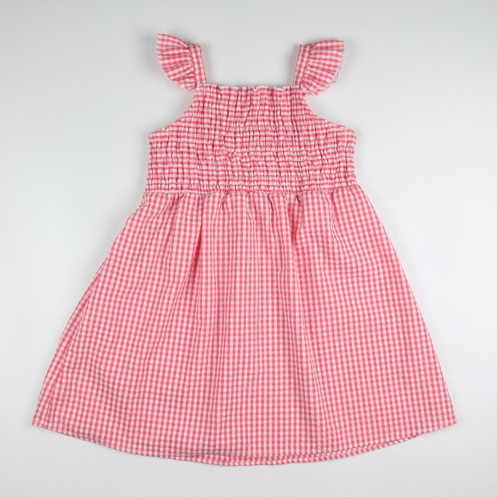 Noonie - Girls Dress (2-12Y) - Cotton Smocked Dress- Seersucker - Kids Outfit for Girls
