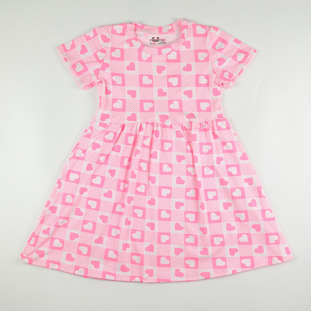Noonie - Girls T-shirt Dress (2-12Y) - Kids Outfit for Girls - Midi Party Comfortable Stretchable