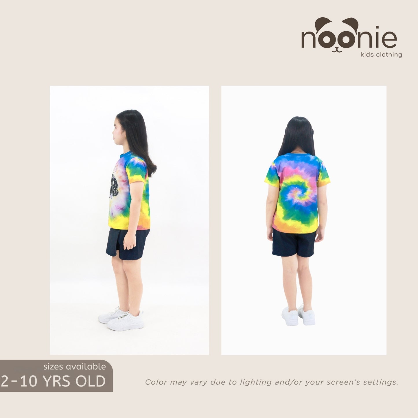 Noonie - GIRLS T-shirt (2-10 yo) - Cartoon 3D print funny character print