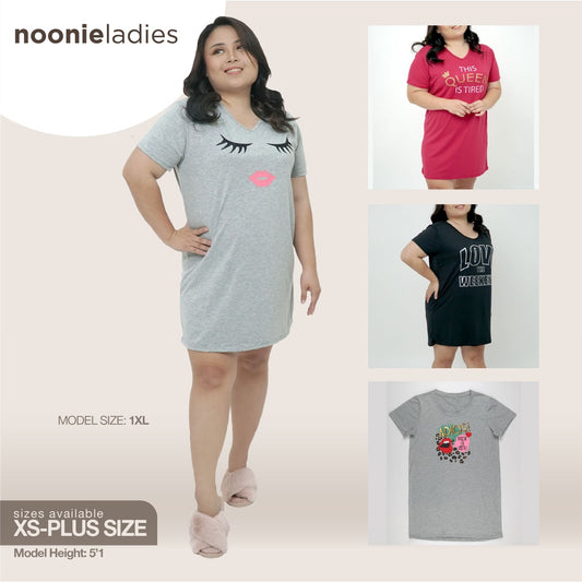 < Clearance >Noonie - Ladies Night Shirt (S-3XL) - Sleepwear for Women - Oversized Night Dress