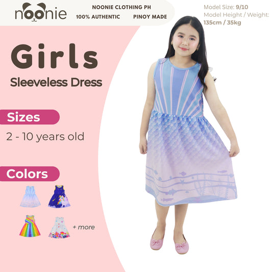 Noonie- Girls Dress (2-10Y) - Dress Sleeveless 3D print
