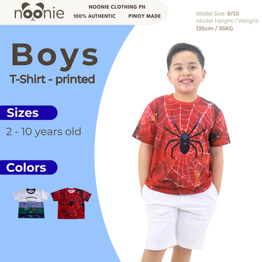 Noonie - BOYS T-shirt (2-10 yo) - Cartoon 3D print funny character print