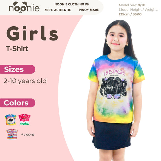 Noonie - GIRLS T-shirt (2-10 yo) - Cartoon 3D print funny character print