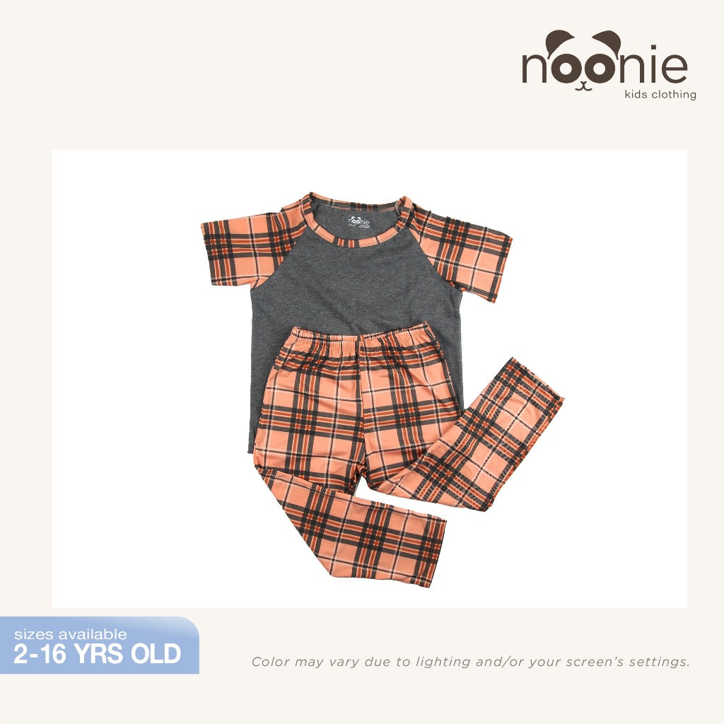 Noonie- Boys Terno (2-12Y) - Cotton Raglan and Pajama Set (unisex) - Terno for kids boy - Quality
