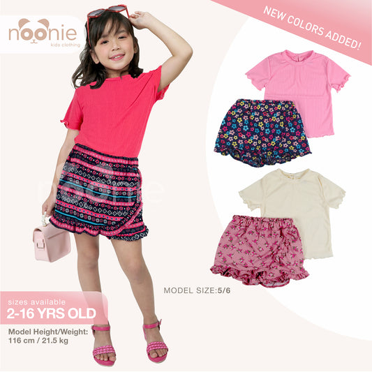 < Clearance >Noonie - Girls Set (2-12Y) - Blouse with Skort - Terno Outfit girl