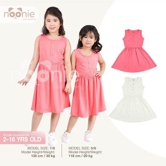 Noonie - Girls Dress (2-16Y) - Kids Outfit for Girls -  Sleeveless - Stretchable - Comfortable