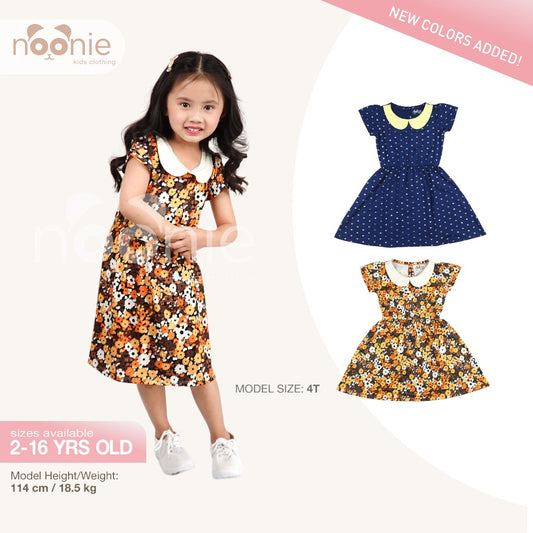 Noonie- Girls Dress (2-16Y) - Collared Preppy Dress - Kids outfit for girls - school church  dress