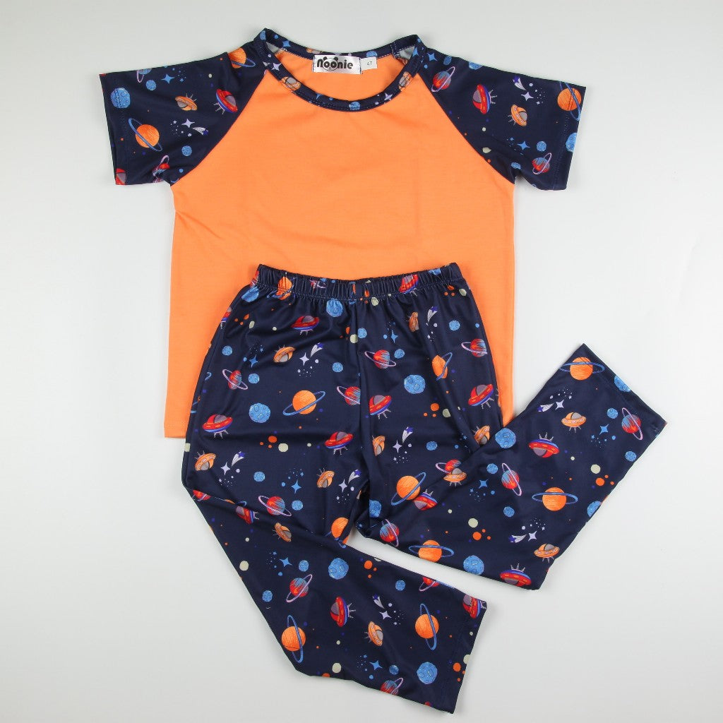 Noonie- Boys Terno (2-12Y) - Cotton Raglan and Pajama Set (unisex) - Terno for kids boy - Quality