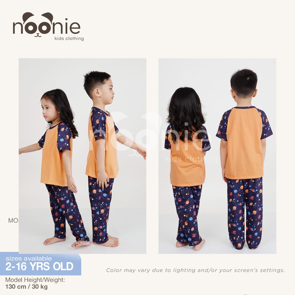 Noonie- Boys Terno (2-12Y) - Cotton Raglan and Pajama Set (unisex) - Terno for kids boy - Quality