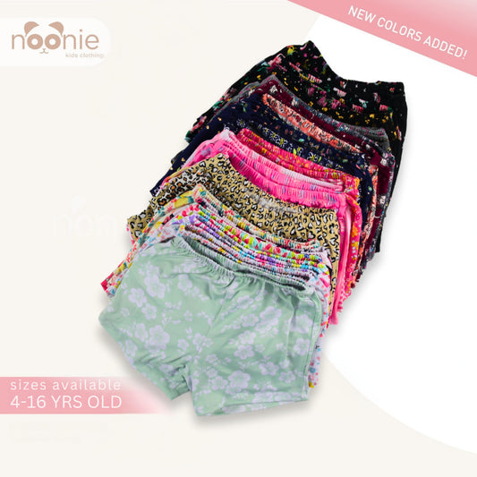 { RANDOM 1pc/3pcs} Noonie - Girls Shorts (4-16 YO)