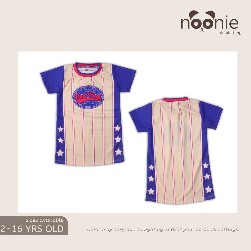 Noonie- Girls Dress (4-16Y) - Sporty T-Shirt Dress Jersey Drifit Mini Skirt
