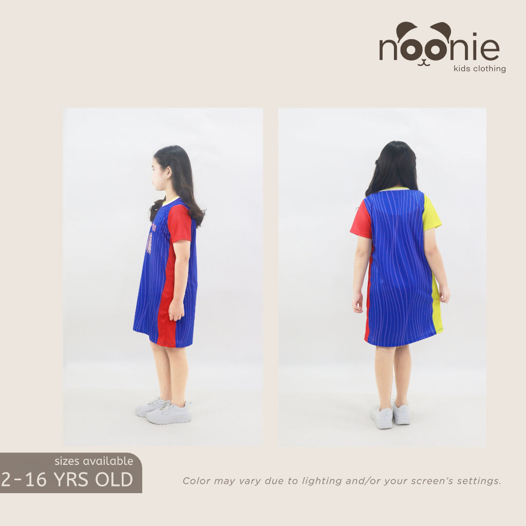 Noonie- Girls Dress (4-16Y) - Sporty T-Shirt Dress Jersey Drifit Mini Skirt