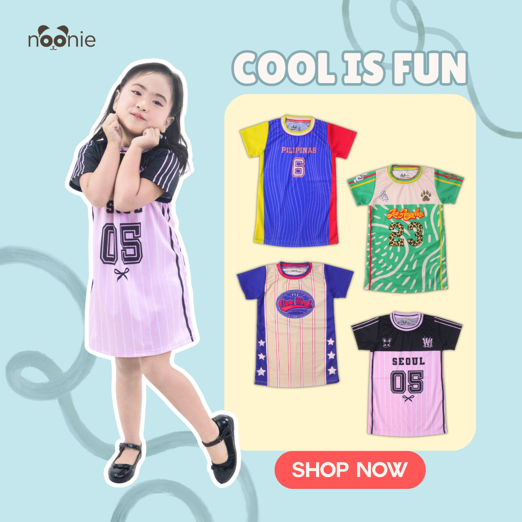 Noonie- Girls Dress (4-16Y) - Sporty T-Shirt Dress Jersey Drifit Mini Skirt