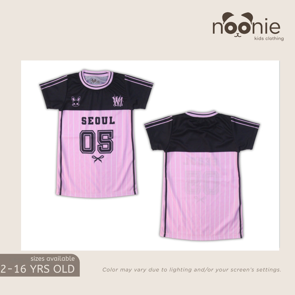 Noonie- Girls Dress (4-16Y) - Sporty T-Shirt Dress Jersey Drifit Mini Skirt